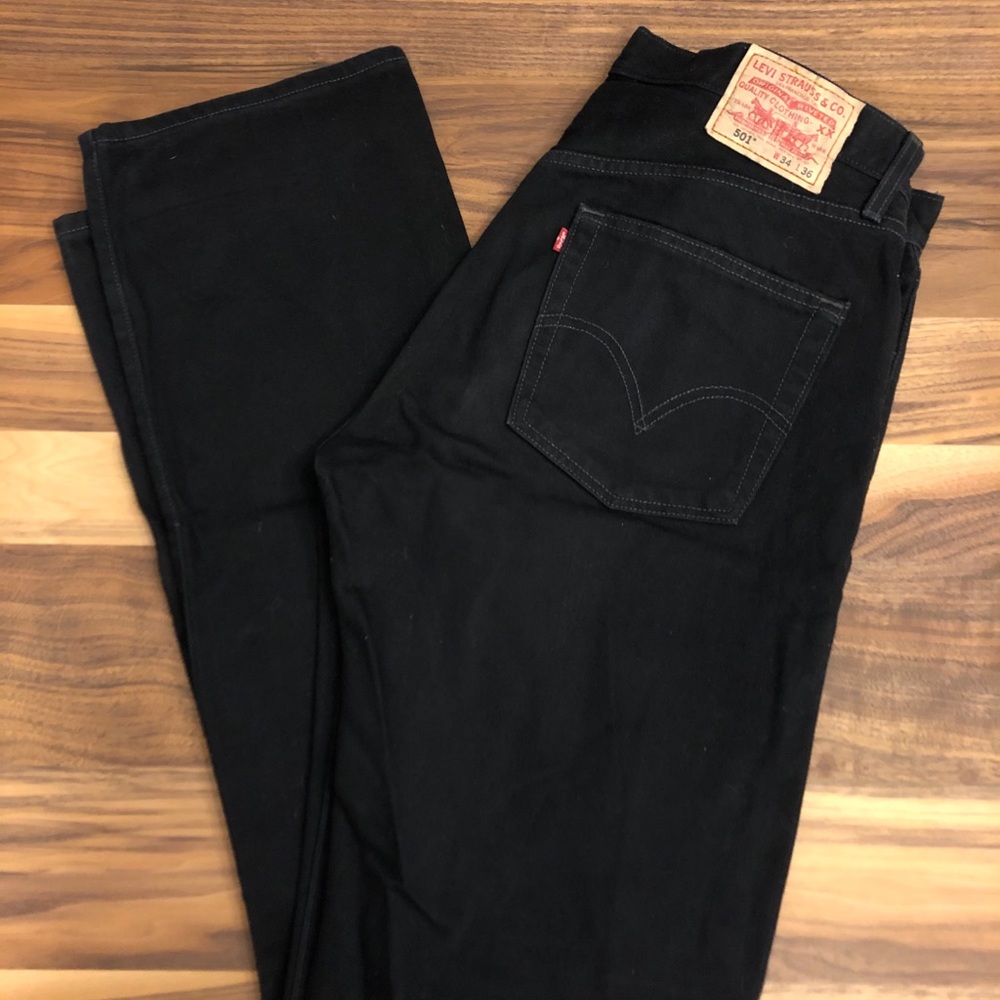 Levi 501 - Mens, Vintage, Button Fly, W 34 x L 36